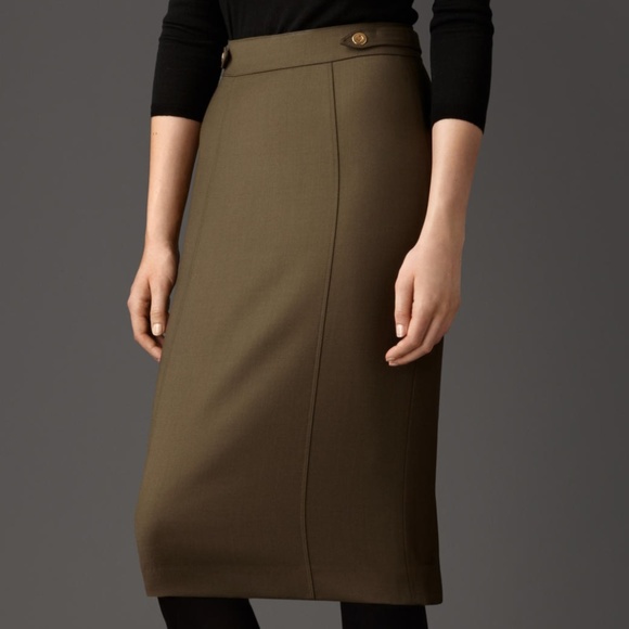 Burberry Dresses & Skirts - Burberry Tailored Military Pencil Skirt